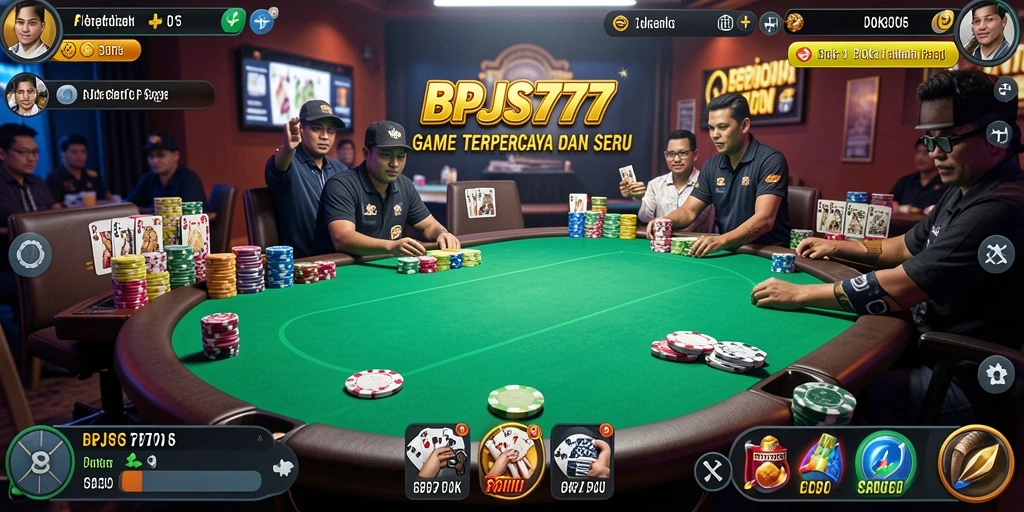 Tampilan gameplay menarik BPJS777 saat bermain poker.