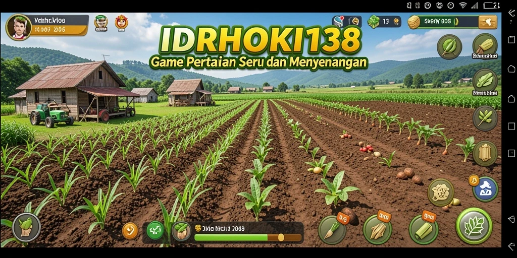 Screenshot gameplay pertanian yang seru di IDRHOKI138.
