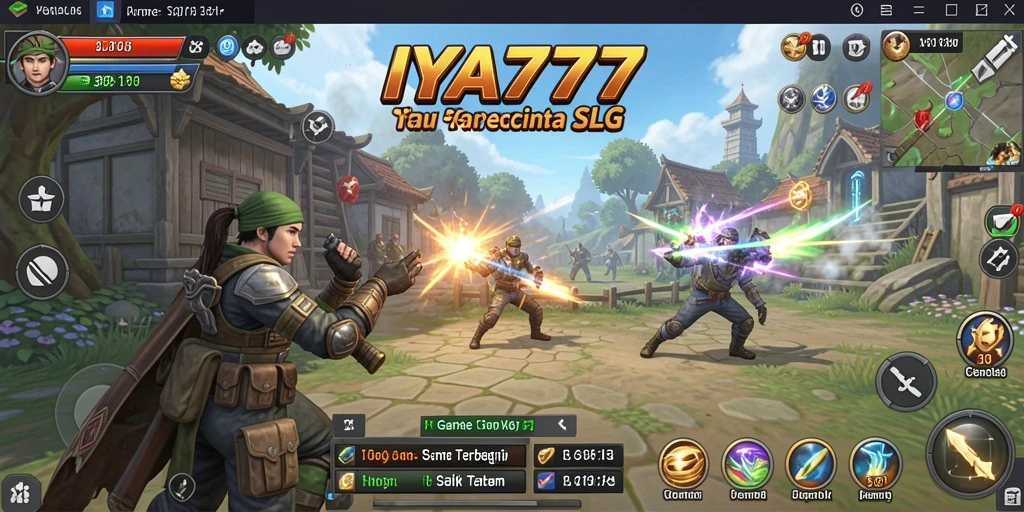 Tampilan gameplay IYA777 yang menunjukkan strategi pertempuran yang mendebarkan.