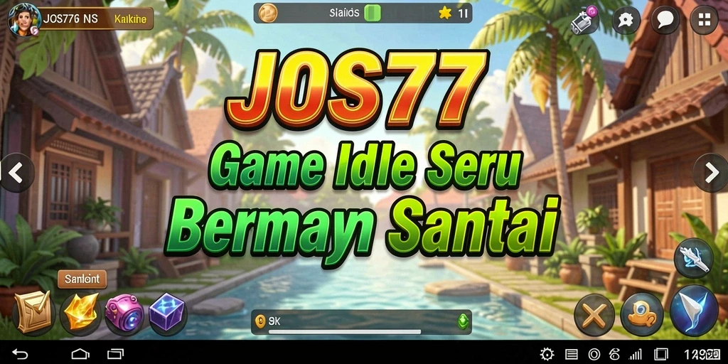 Screenshot menunjukkan gameplay seru JOS77 dengan manajemen sumber daya yang menarik.