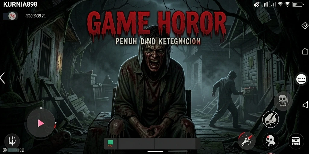 Screenshot gameplay KURNIA898 menampilkan momen mencekam dan penuh ketegangan.