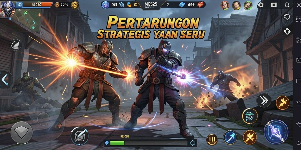 Tampilan gameplay MG525 yang mendebarkan dan penuh strategi.
