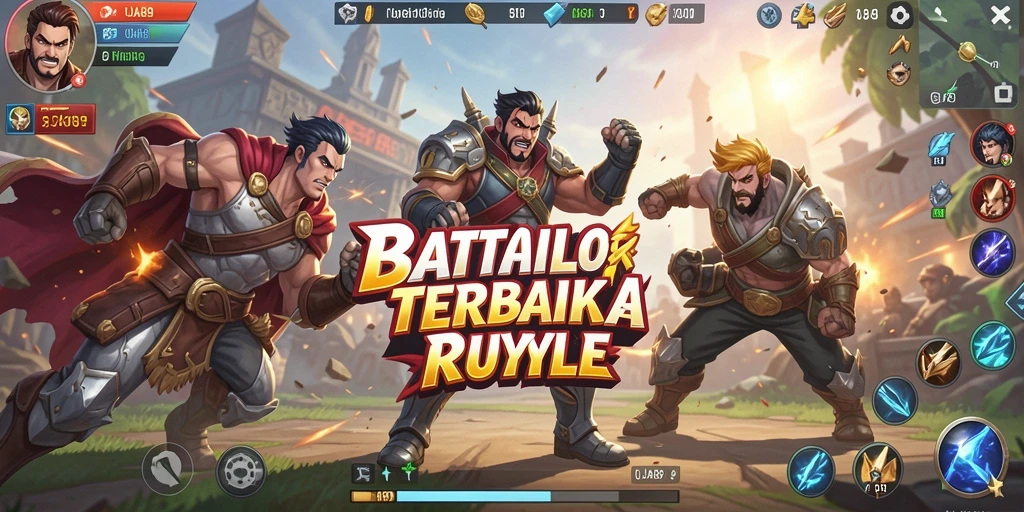 Tampilan gameplay seru di OJA89 dengan aksi Battle Royale.
