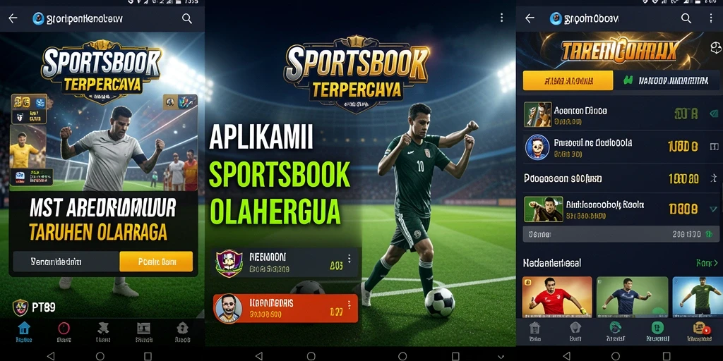Tampilan menarik dari gameplay aplikasii Sportsbook PT89.