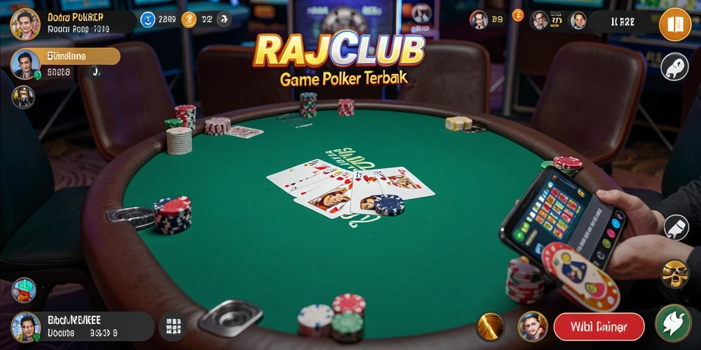 Gameplay Poker seru dan menegangkan di RAJACLUB.