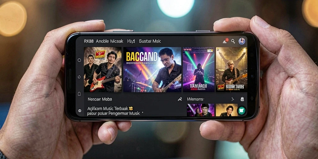 Tampilan game RK88 menampilkan pengalaman bermain musik yang seru.