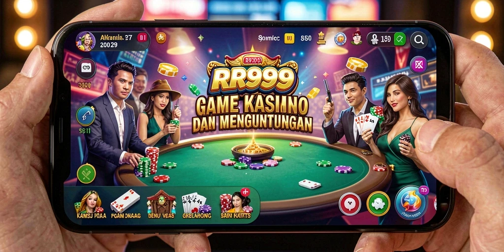 Screenshot menunjukkan gameplay menegangkan di RR999 dengan pengalaman kasino nyata.