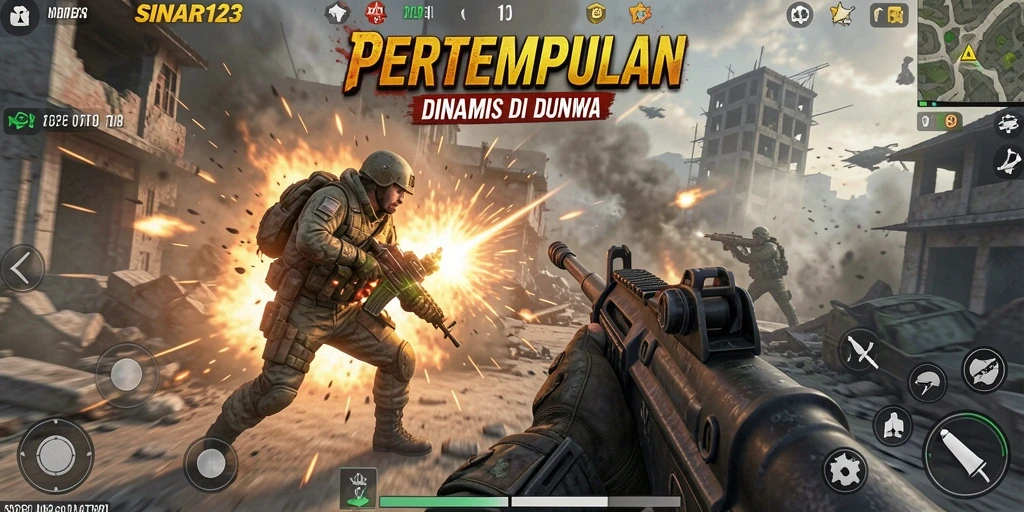 Tampilan aksi menegangkan di <strong>SINAR123</strong> saat bertempur.