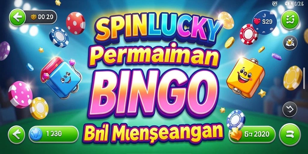 Tampilan menarik dari gameplay SPINLUCKY yang penuh aksi Bingo.