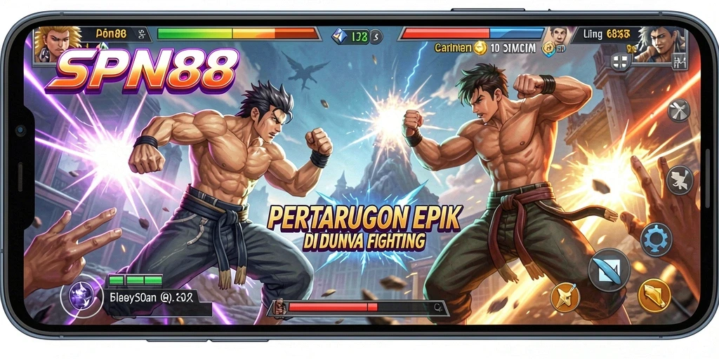 Tampilan gameplay SPN88 yang penuh aksi dan seru.