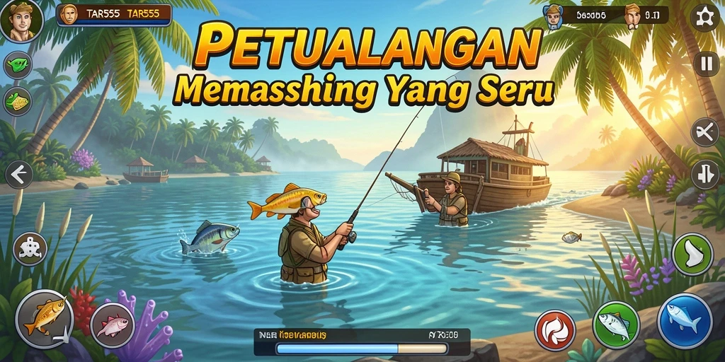 Tangkapan ikan besar dalam aksi gameplay TAR555.