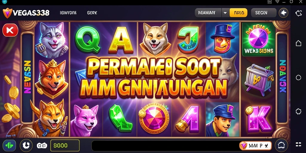 Screenshot gameplay VEGAS338 yang menarik dan penuh warna.