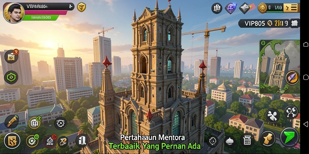 Tampilan gameplay VIP805 menampilkan pertarungan seru dan strategi Tower Defense yang mendebarkan.