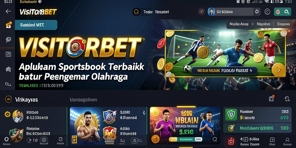 Tampilan menarik dari gameplay taruhan olahraga di VISITORBET.
