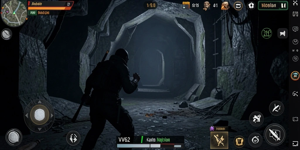 Gameplay menegangkan di dunia horor kegelapan.