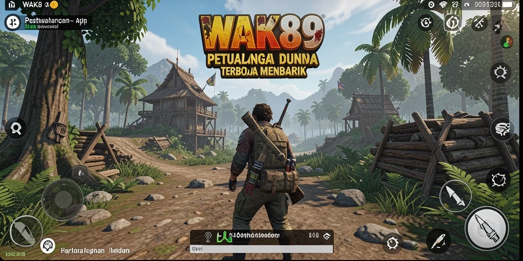 Tangkapan layar menampilkan aksi seru dalam dunia Open World WAK89.