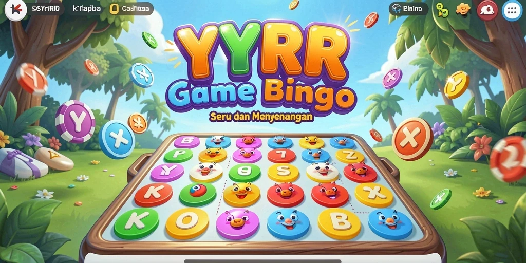 Screenshot utama YYRR menampilkan pemain yang asyik bermain Bingo.